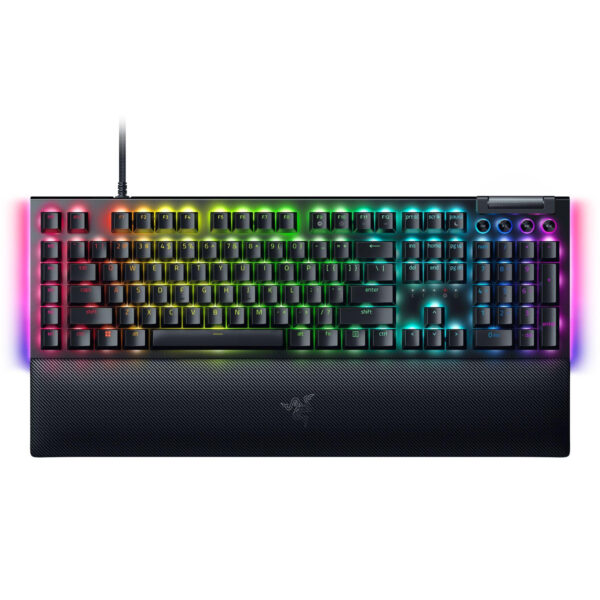 کیبورد ریزر مدل BlackWidow V4 Green Switch