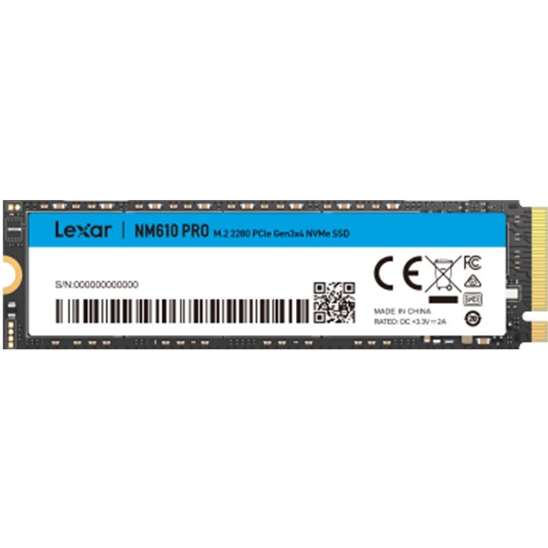 حافظه SSD اینترنال Lexar NM610 Pro ظرفیت 1 ترابایت M.2 NVMe PCIe Gen3×4