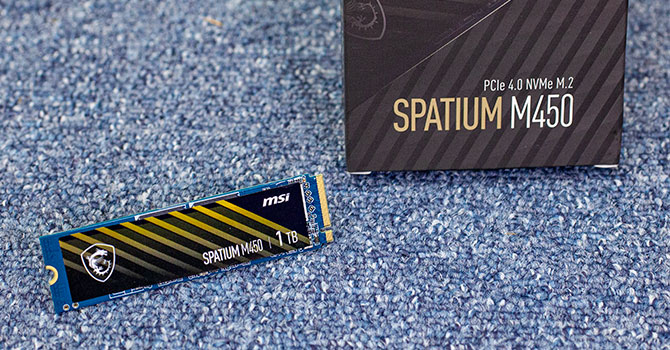 حافظه SSD اینترنال MSI Spatium M450 ظرفیت 1 ترابایت M.2 NVMe PCIe 4.0