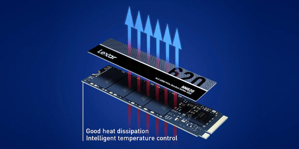 اس اس دی اینترنال Lexar NM620 NVMe M.2 2280 ظرفیت 2 ترابایت